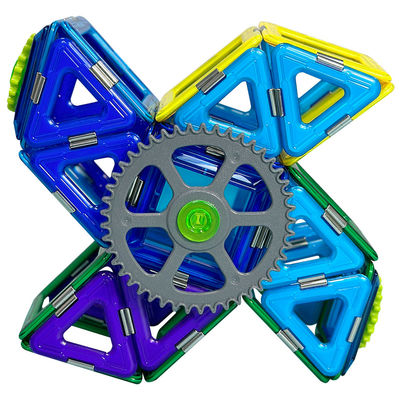 購入 STEM 教育 彩色の磁石タイル 建物のセット ブーメラング 形状のブロック玩具 online manufacture