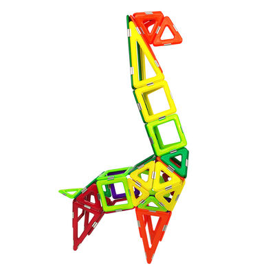 購入 OEM ODM 3D磁石タイル 動物 ジラフ構造 子供のための磁石ブロックセット online manufacture