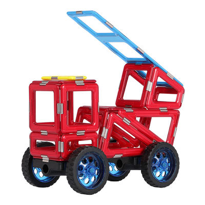 幼稚園 STEM 磁石タイル 消防救助 トラック 磁石ブロック 玩具 教育